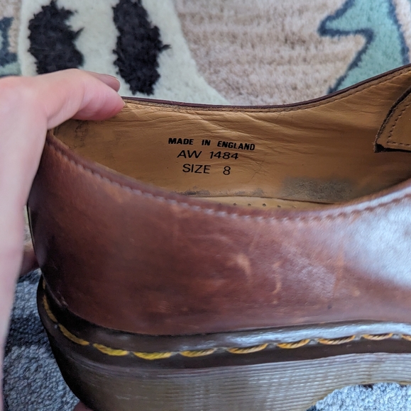 Dr Martens MADE IN ENGLAND vintage 1461 oxford shoes size 8 - Picture 5 of 9